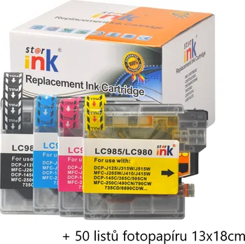 Počítač Starink kompatibilní cartridge Brother LC-980 Value Pack, LC980 (LC980VALBP) (Multipack CMYK)