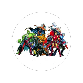Jedlá dekorace na dort AVENGERS - bílý, VARIANTA Jedlý papír 911