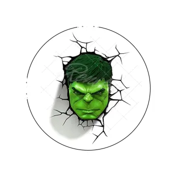 Jedlá dekorace na dort HULK hlava, VARIANTA Jedlý papír 751