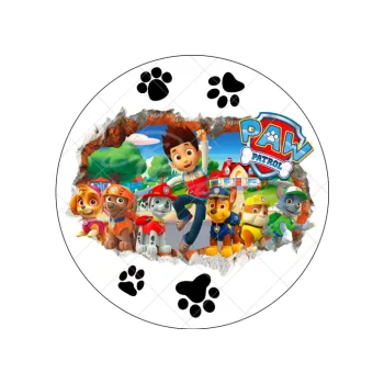 Jedlá dekorace na dort PAW díra, VARIANTA Jedlý papír 1436