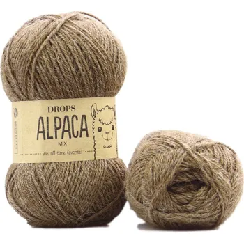 Příze Drops Alpaca MIX 0607 světlá hnědá