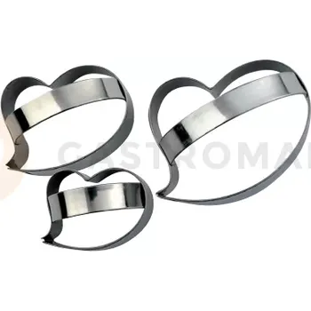 Výroba svíčky Sada vykrajovátek na těsto s úchytem, srdce - 2 ks - CUT27LM3 | MARTELLATO, Cutters