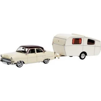 autíčko Schuco OPEL KAPITAN S PŘÍVĚSEM DETHLEFFS GLOBENTROTTER 450268600