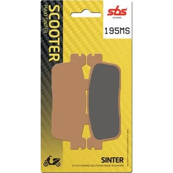 Brzda pro motocykl Zadní brzdové destičky SBS Kymco 350 New Downtown 2016 - 2017 směs MS