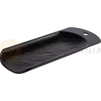 Tác z melaminu 410x180x30 mm, černý | APS, Brötchenschütte