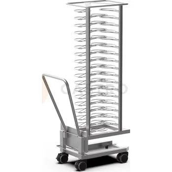 Servírovací stolek Nerezový vozík pro regeneraci k pecím COMPACT BIG 2011 na 51 talířů | UNOX, QUICK.Plate