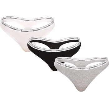 Kalhotky 3PACK dámská tanga Calvin Klein vícebarevná (QD5209E-MPI) L QD5209E-MPI Možnost vrácení zboží ZDARMA do 120 dnů!