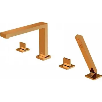 Vodovodní baterie Steinberg 160 - Baterie na okraj vany, 4-otvorová instalace, růžové zlato 160 2402 RG