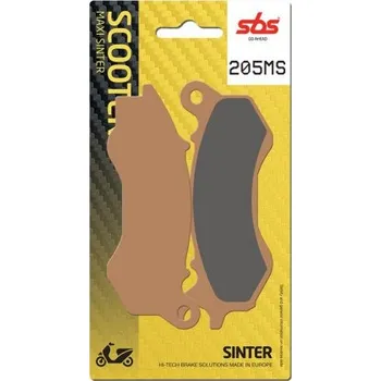 Brzda pro motocykl Přední brzdové destičky SBS Honda PCX 125 2009 - 2019 směs MS