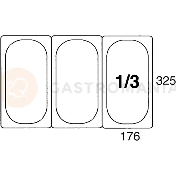 Gastro oděv Gastronádoba GN1/3 65 mm z polypropylenu | CONTACTO, 5513/065