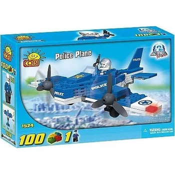 Stavebnice COBI POLICEJNÍ LETADLO DVOUMOTOROVÉ ACTION TOWN COBI 1524