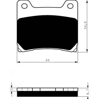 Auto-moto Přední brzdové destičky Goldfren Yamaha TDM 850 1991-2001 směs S3