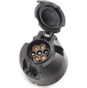 Příslušenství pro přívěs .Zásuvka 7 pólů 12V plastová