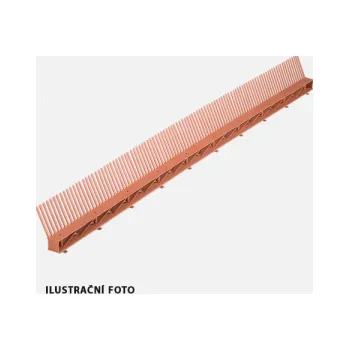 Den Braven - Okapový hřeben s ventilační mřížkou COMB VENTI, 85 mm x 1000 mm, černý RO1282