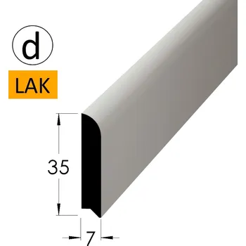 soklová lišta Podlahová lišta - P 3507 dSM-lak /240 (jádro SM nebo BO)