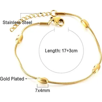 Náramek Elegantní dámský náramek z chirurgické oceli - 521G