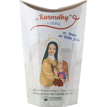 Karmelky s citáty sv. Terezie z Lisieux - příchuť růže