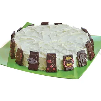 Kuchyňská sůl Forma na pralinky a čokoládky - safari, 16x 10,5 ml - SF195 Safari Choco Tags | SILIKOMART, EasyChoc