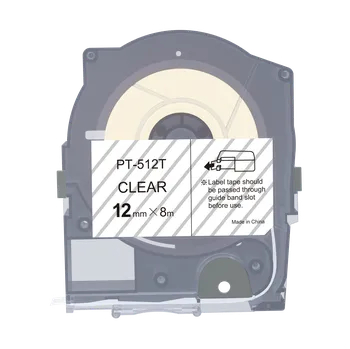 Max LM-512T, 12mm x 8m, průhledná kompatibilní páska