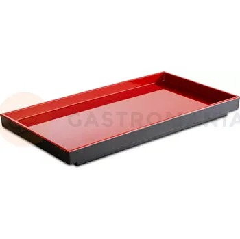 Tác z černo-červeného melaminu, 325x176 mm | APS, Asia Plus