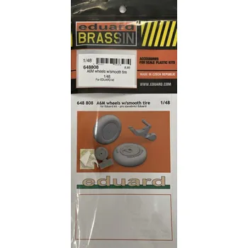 Plastikový model BRASSIN 1/48 A6M wheels w/smooth tire (EDU)