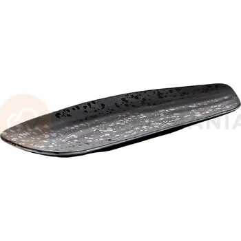 Servírovací tác z černého melaminu, 300x110 mm | APS, Glamour
