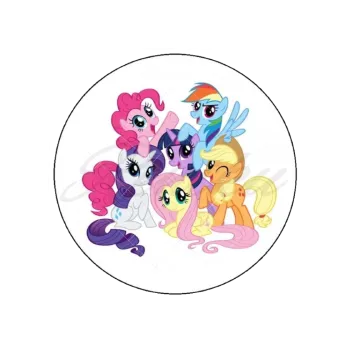 Jedlá dekorace na dort MY LITTLE PONY - bílý, VARIANTA Jedlý papír 602