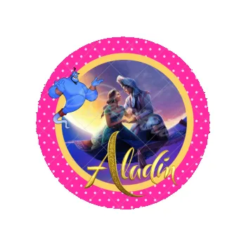 Jedlá dekorace na dort ALADIN růžový, VARIANTA Jedlý papír 1382