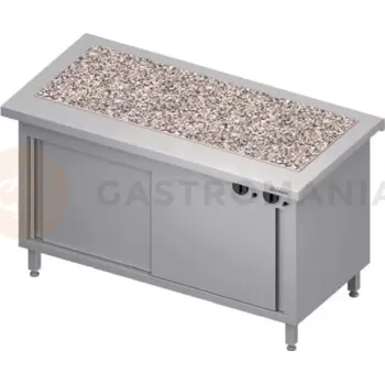 Výdejník vody Ohřívací stůl, ohřívací deska ze žuly, vrchní deska ze žuly, 1465x735x880 mm | STALGAST, ST 231