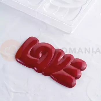 Čokoládová tyčinka Tritanová forma na tabulku čokolády - 3 ks x 100g, 150x76x10 mm - PC5000FR | PAVONI, Lovely