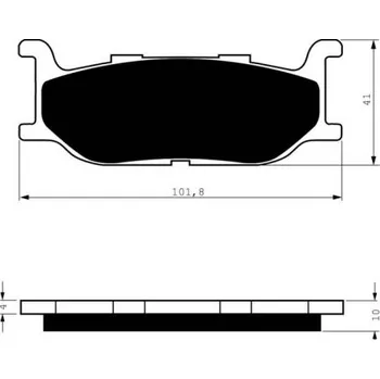 Brzda pro motocykl Přední brzdové destičky Goldfren Yamaha XJ 600 S Diversion 1992-1997 směs S3