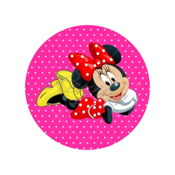 Jedlá dekorace na dort MINNIE růžová, VARIANTA Jedlý papír 921