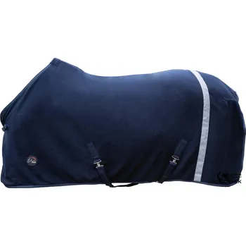 Deka pro koně Odpocovací deka HKM -REFLECTION- - Tmavě modrá - 125cm