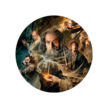 Jedlá dekorace na dort GANDALF, VARIANTA Jedlý papír 46