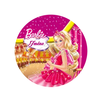 Přisada na vaření a pečení BARBIE - jméno, VARIANTA Jedlý papír 916