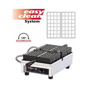 Vaflovač Vaflovač jednoduchý el.Lutych 4x7, sklopný 180°, madlo U, EasyClean