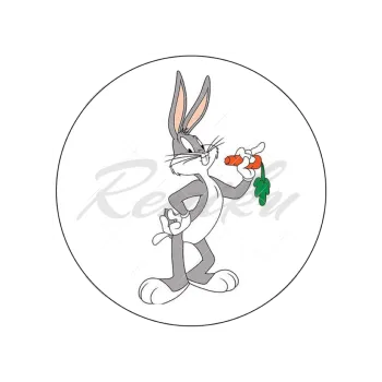 Jedlá dekorace na dort BAX BUNNY stojí, VARIANTA Jedlý papír 122