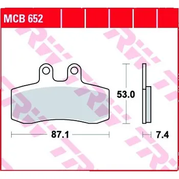 Motodíl Přední brzdové destičky TRW / Lucas Aprilia 650 Pegaso 1996 -