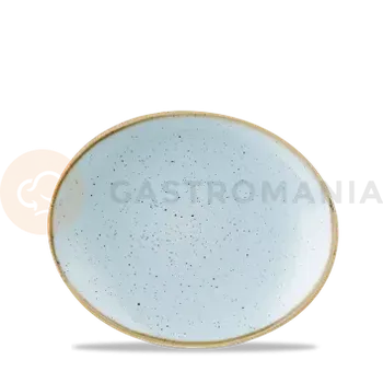 Talíř Porcelánový oválný talíř, ručně zdobený 19,2 cm | CHURCHILL, Stonecast Duck Egg Blue