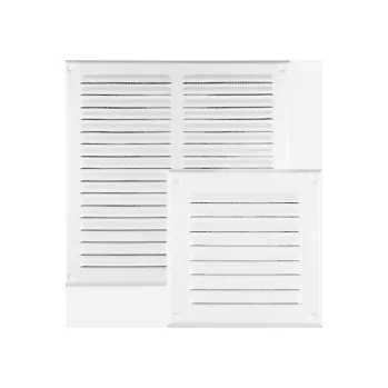 Větrací mřížka Den Braven - Mřížka větrací KOV se síťovinou, 165 mm x 240 mm, bílá VE11581