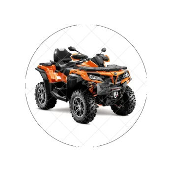 Jedlá dekorace na dort ČTYŘKOLKA, VARIANTA Jedlý papír 1443