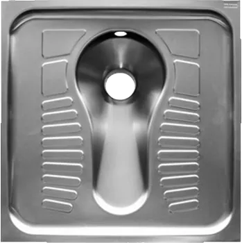 Klozet Nerez nášlapné WC Franke KWC CMPX503N (bez splachovací hlavice)