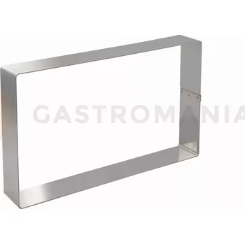 Cukrářský ráfek obdélníkový - 282 mm x 183 mm x 50 mm - 11H5L28 | MARTELLATO, STAINLESS STEEL BANDS