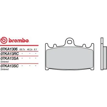 Motodíl Přední brzdové destičky Brembo Suzuki 600 GSX-R 1997 - 2003 směs 06