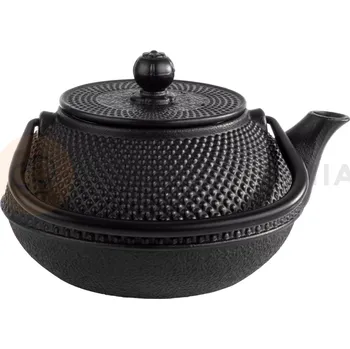 Servírovací stolek Litinová konvice na čaj, černá 0,8 l | APS, Asia