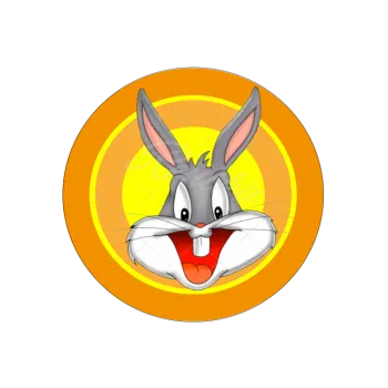 Jedlá dekorace na dort BAX BUNNY úsměv, VARIANTA Jedlý papír 1170