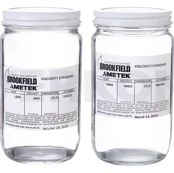 Termoska Standard viskozitní Brookfield, Nominální viskozita cP [mPa.s]: 100 000, Materiál: Silikon, Objem [ml] : 500