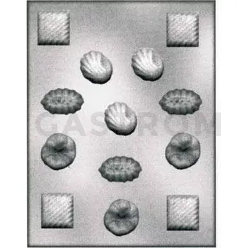 Výrobník cukrové vaty Forma na pralinky a čokoládky - mušle, 13x - 905102 Forme Varie | SILIKOMART, EasyChoc