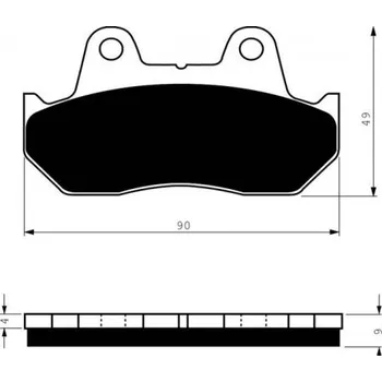 Auto-moto Přední brzdové destičky Goldfren Honda VF 1100 C 1983-1986 směs S3