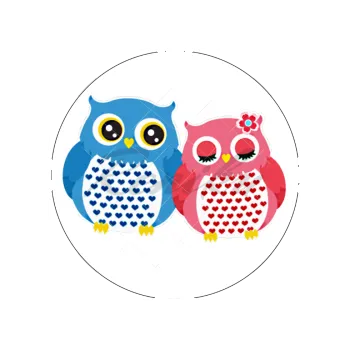 Jedlá dekorace na dort SOVIČKY, VARIANTA Jedlý papír 575